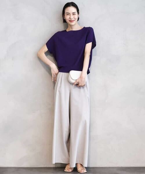 MICHEL KLEIN / ミッシェルクラン その他パンツ | タックワイドパンツ | 詳細19