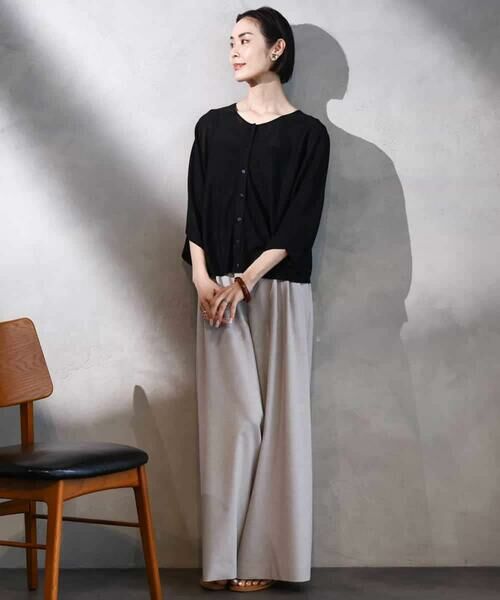 MICHEL KLEIN / ミッシェルクラン その他パンツ | タックワイドパンツ | 詳細6