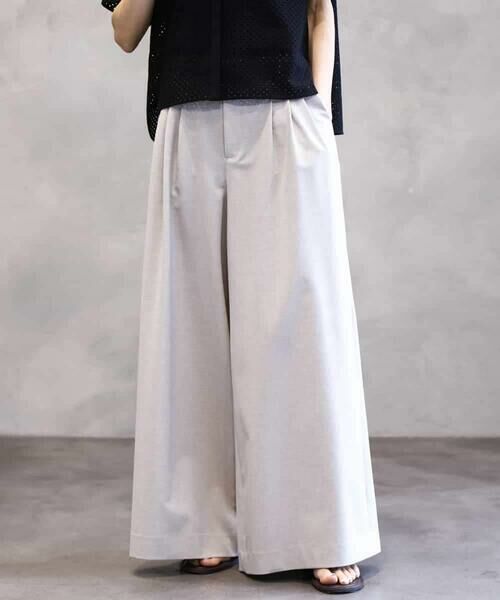 MICHEL KLEIN / ミッシェルクラン その他パンツ | タックワイドパンツ | 詳細9