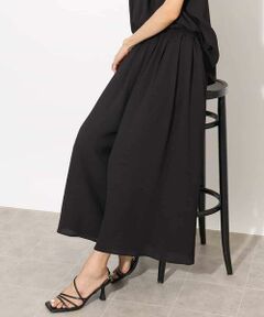 MICHEL KLEIN / ミッシェルクラン その他パンツ | [セットアップ対応]楊柳ギャザーワイドパンツ