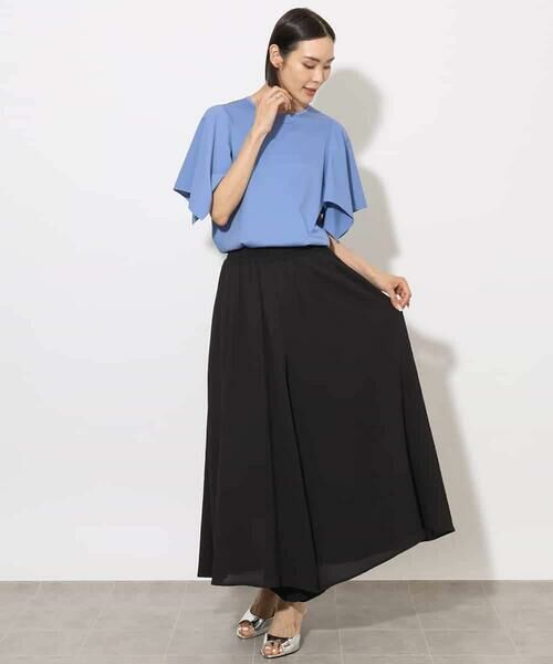 MICHEL KLEIN / ミッシェルクラン その他パンツ | [セットアップ対応]楊柳ギャザーワイドパンツ | 詳細11