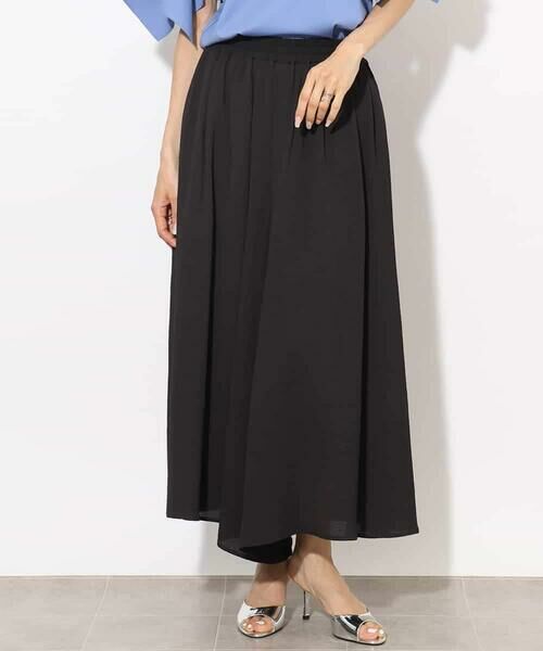 MICHEL KLEIN / ミッシェルクラン その他パンツ | [セットアップ対応]楊柳ギャザーワイドパンツ | 詳細7