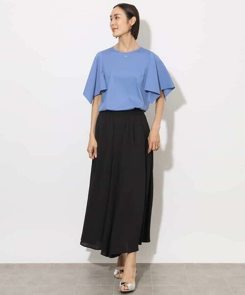 MICHEL KLEIN / ミッシェルクラン その他パンツ | [セットアップ対応]楊柳ギャザーワイドパンツ | 詳細9