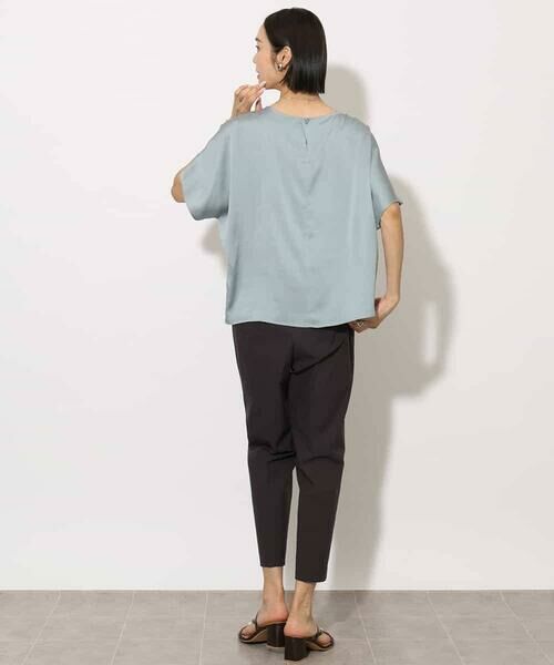 MICHEL KLEIN / ミッシェルクラン ショート・ハーフ・半端丈パンツ | [機能性素材]ストレッチツイルテーパードパンツ | 詳細14