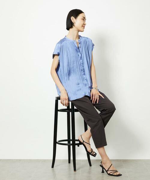 MICHEL KLEIN / ミッシェルクラン ショート・ハーフ・半端丈パンツ | [機能性素材]ストレッチツイルテーパードパンツ | 詳細18