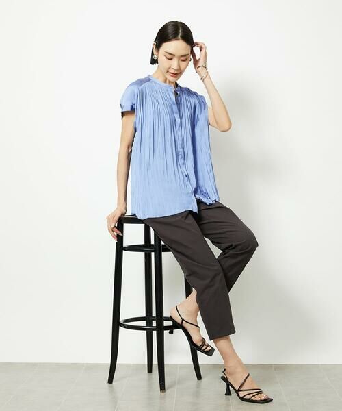 MICHEL KLEIN / ミッシェルクラン ショート・ハーフ・半端丈パンツ | [機能性素材]ストレッチツイルテーパードパンツ | 詳細19