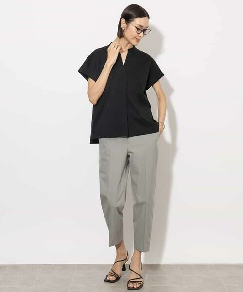 MICHEL KLEIN / ミッシェルクラン ショート・ハーフ・半端丈パンツ | [機能性素材]ストレッチツイルテーパードパンツ | 詳細27