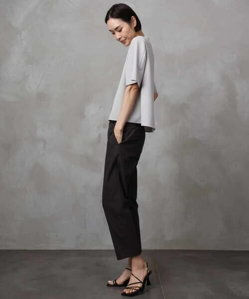 MICHEL KLEIN / ミッシェルクラン ショート・ハーフ・半端丈パンツ | [機能性素材]ストレッチツイルテーパードパンツ | 詳細3