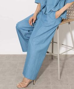 MICHEL KLEIN / ミッシェルクラン その他パンツ | ライトオンスデニムワイドパンツ