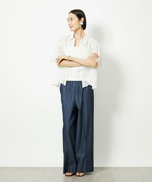 MICHEL KLEIN / ミッシェルクラン その他パンツ | ライトオンスデニムワイドパンツ | 詳細10