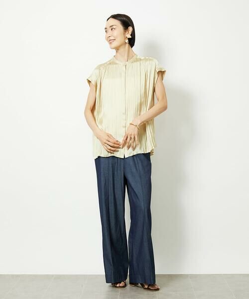 MICHEL KLEIN / ミッシェルクラン その他パンツ | ライトオンスデニムワイドパンツ | 詳細11