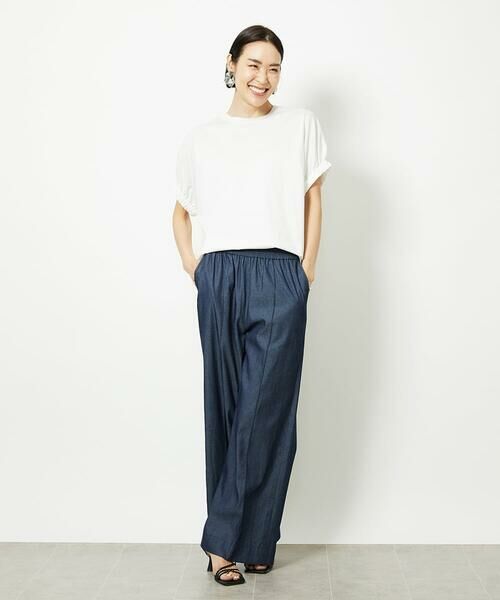 MICHEL KLEIN / ミッシェルクラン その他パンツ | ライトオンスデニムワイドパンツ | 詳細16