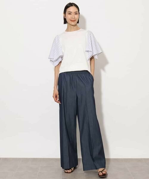 MICHEL KLEIN / ミッシェルクラン その他パンツ | ライトオンスデニムワイドパンツ | 詳細26