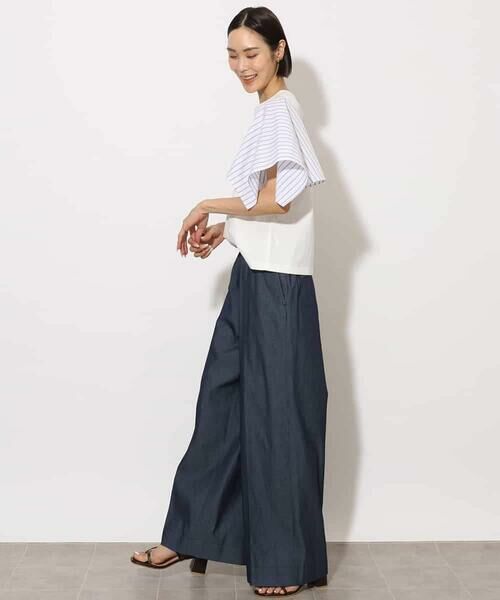 MICHEL KLEIN / ミッシェルクラン その他パンツ | ライトオンスデニムワイドパンツ | 詳細28