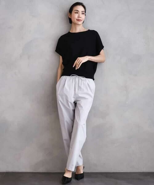 MICHEL KLEIN / ミッシェルクラン チノ・ワークパンツ | [機能性素材]ストレッチテーパードパンツ(セットアップ対応) | 詳細13