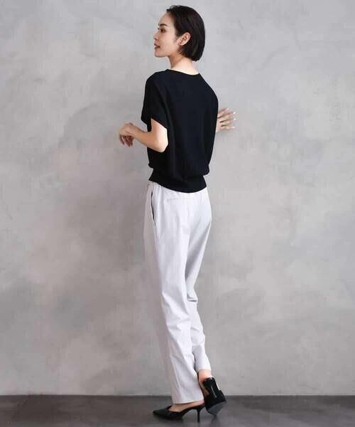 MICHEL KLEIN / ミッシェルクラン チノ・ワークパンツ | [機能性素材]ストレッチテーパードパンツ(セットアップ対応) | 詳細14