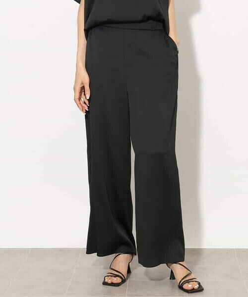 MICHEL KLEIN / ミッシェルクラン その他パンツ | [セットアップ対応]サテンワイドパンツ | 詳細18