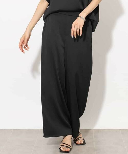 MICHEL KLEIN / ミッシェルクラン その他パンツ | [セットアップ対応]サテンワイドパンツ | 詳細19