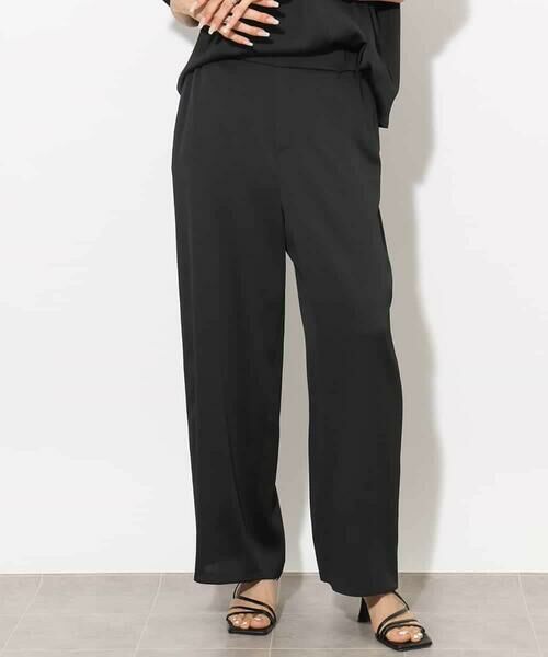 MICHEL KLEIN / ミッシェルクラン その他パンツ | [セットアップ対応]サテンワイドパンツ | 詳細20