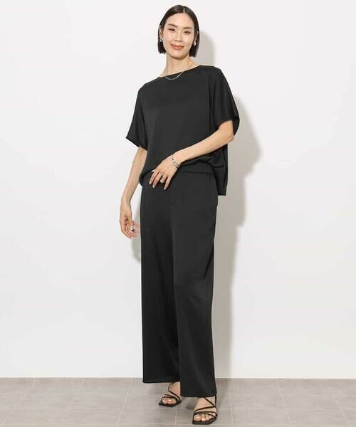 MICHEL KLEIN / ミッシェルクラン その他パンツ | [セットアップ対応]サテンワイドパンツ | 詳細23