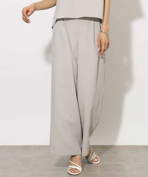 MICHEL KLEIN / ミッシェルクラン その他パンツ | [機能性素材]ドライワイドパンツ(セットアップ対応) | 詳細20