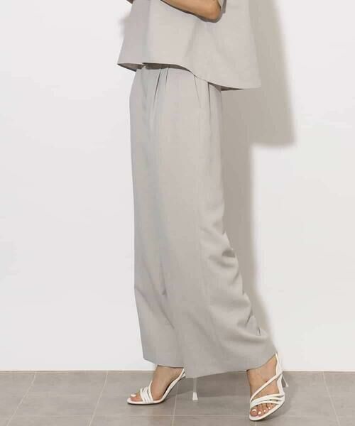 MICHEL KLEIN / ミッシェルクラン その他パンツ | [機能性素材]ドライワイドパンツ(セットアップ対応) | 詳細21