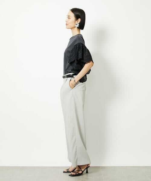 MICHEL KLEIN / ミッシェルクラン その他パンツ | [機能性素材]ドライワイドパンツ(セットアップ対応) | 詳細29