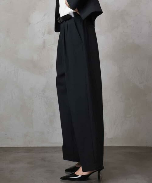 MICHEL KLEIN / ミッシェルクラン その他パンツ | [機能性素材]ドライワイドパンツ(セットアップ対応) | 詳細3