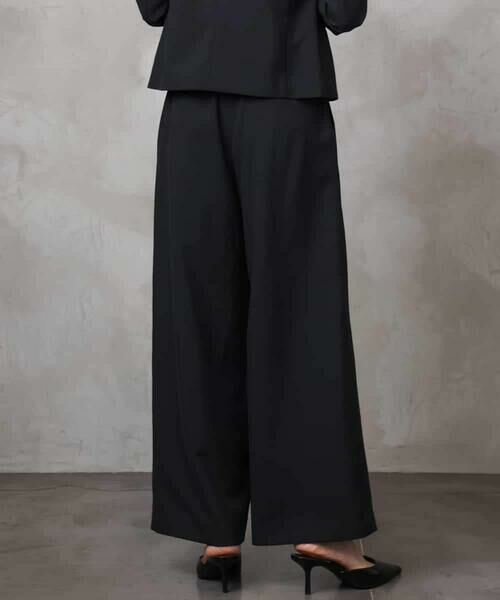 MICHEL KLEIN / ミッシェルクラン その他パンツ | [機能性素材]ドライワイドパンツ(セットアップ対応) | 詳細4