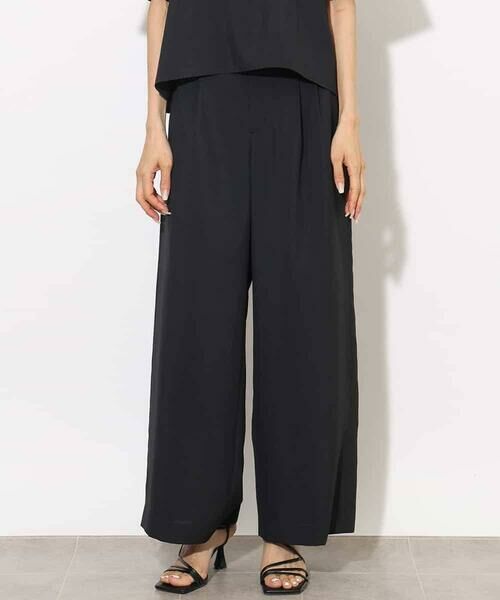 MICHEL KLEIN / ミッシェルクラン その他パンツ | [機能性素材]ドライワイドパンツ(セットアップ対応) | 詳細9