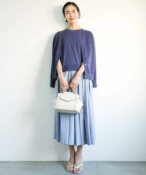 MICHEL KLEIN / ミッシェルクラン カーディガン・ボレロ | [アンサンブル対応/接触冷感]Vネックニットカーディガン | 詳細13