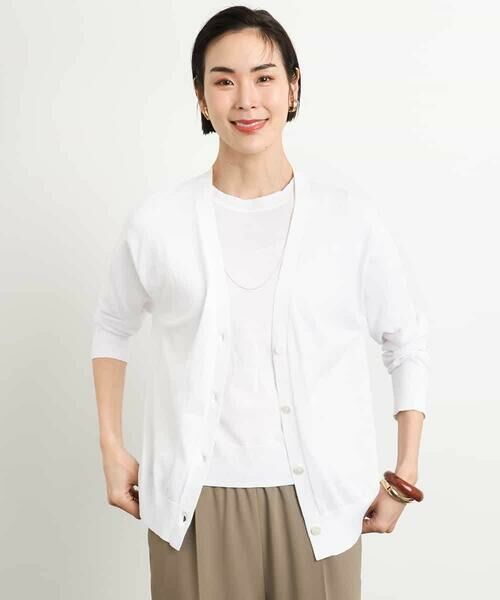 MICHEL KLEIN / ミッシェルクラン カーディガン・ボレロ | [アンサンブル対応/接触冷感]Vネックニットカーディガン | 詳細21