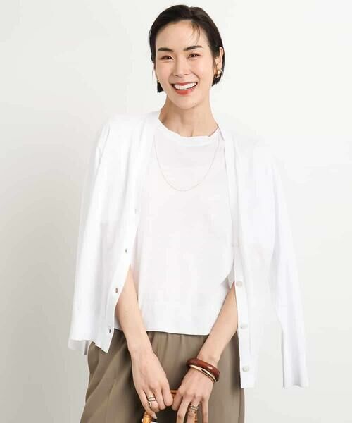 MICHEL KLEIN / ミッシェルクラン カーディガン・ボレロ | [アンサンブル対応/接触冷感]Vネックニットカーディガン | 詳細22