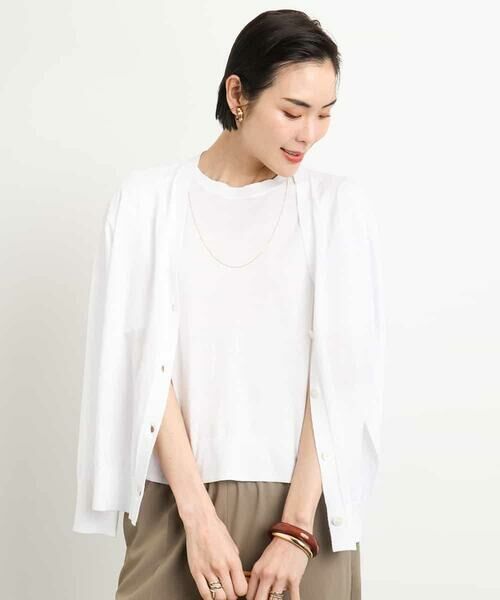 MICHEL KLEIN / ミッシェルクラン カーディガン・ボレロ | [アンサンブル対応/接触冷感]Vネックニットカーディガン | 詳細23