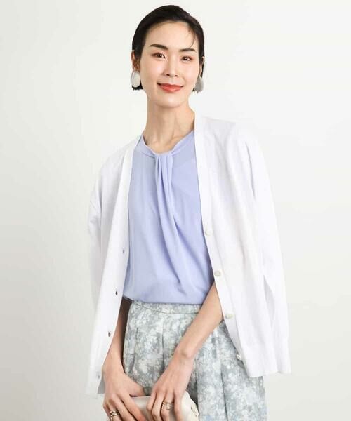 MICHEL KLEIN / ミッシェルクラン カーディガン・ボレロ | [アンサンブル対応/接触冷感]Vネックニットカーディガン | 詳細28