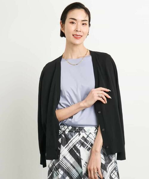 MICHEL KLEIN / ミッシェルクラン カーディガン・ボレロ | [アンサンブル対応/接触冷感]Vネックニットカーディガン | 詳細8