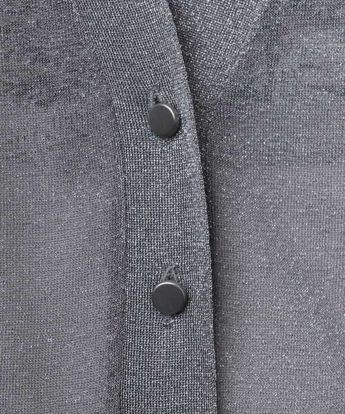 MICHEL KLEIN / ミッシェルクラン カーディガン・ボレロ | シアーラメVネックカーディガン | 詳細1