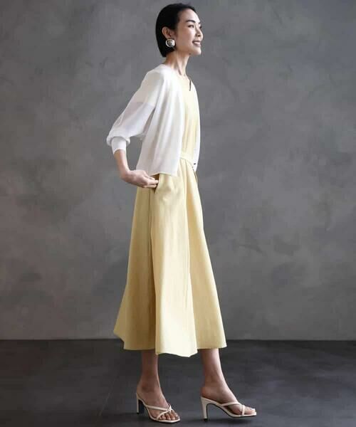 MICHEL KLEIN / ミッシェルクラン カーディガン・ボレロ | シアーラメVネックカーディガン | 詳細13