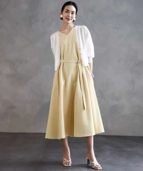 MICHEL KLEIN / ミッシェルクラン カーディガン・ボレロ | シアーラメVネックカーディガン | 詳細14