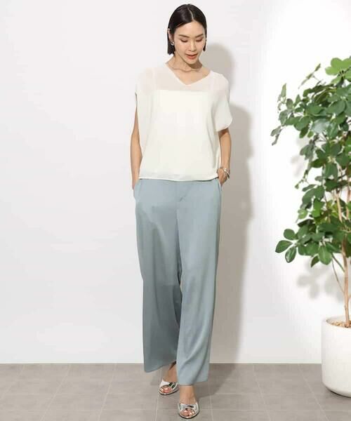 MICHEL KLEIN / ミッシェルクラン ニット・セーター | [ホールガーメント]コクーンVネックニット | 詳細11