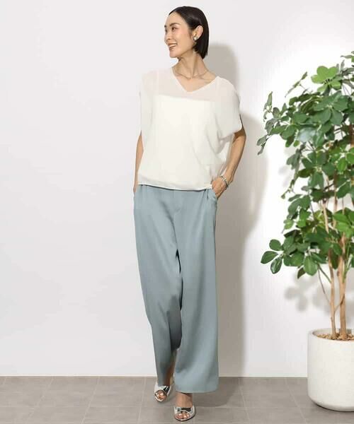 MICHEL KLEIN / ミッシェルクラン ニット・セーター | [ホールガーメント]コクーンVネックニット | 詳細13