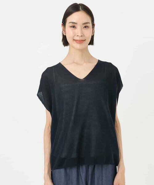 MICHEL KLEIN / ミッシェルクラン ニット・セーター | [ホールガーメント]コクーンVネックニット | 詳細16