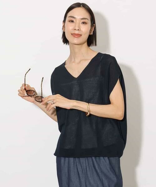 MICHEL KLEIN / ミッシェルクラン ニット・セーター | [ホールガーメント]コクーンVネックニット | 詳細2