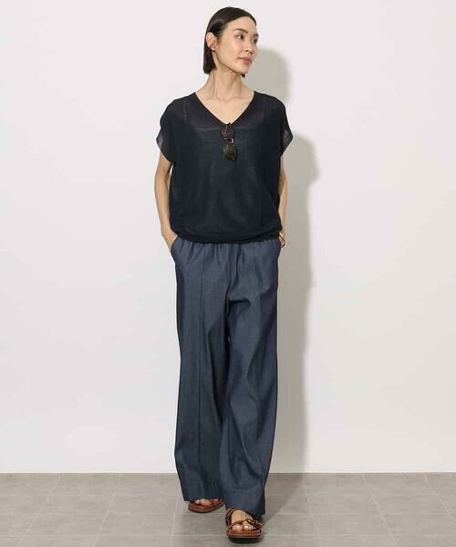 MICHEL KLEIN / ミッシェルクラン ニット・セーター | [ホールガーメント]コクーンVネックニット | 詳細5