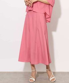 MICHEL KLEIN / ミッシェルクラン ロング・マキシ丈スカート | [セットアップ対応]フレンチリネンフフレアースカート