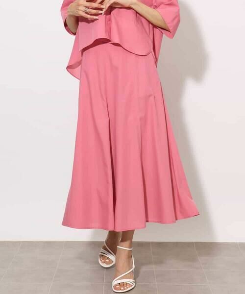 MICHEL KLEIN / ミッシェルクラン ロング・マキシ丈スカート | [セットアップ対応]フレンチリネンフフレアースカート | 詳細1