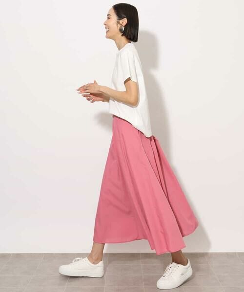 MICHEL KLEIN / ミッシェルクラン ロング・マキシ丈スカート | [セットアップ対応]フレンチリネンフフレアースカート | 詳細9