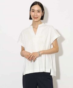 MICHEL KLEIN / ミッシェルクラン カットソー | [接触冷感]キーネックカットソー