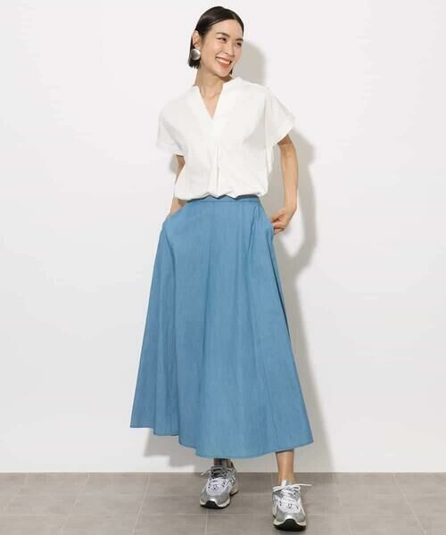 MICHEL KLEIN / ミッシェルクラン カットソー | [接触冷感]キーネックカットソー | 詳細11