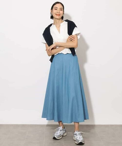 MICHEL KLEIN / ミッシェルクラン カットソー | [接触冷感]キーネックカットソー | 詳細15